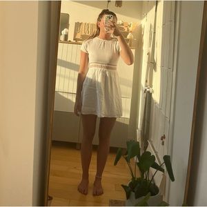 Rhythm white baby doll dress